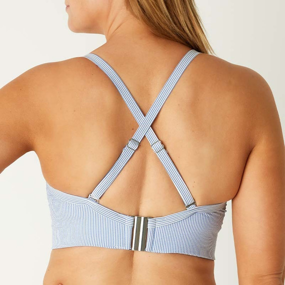 Annadiva Swim French Souvenir Longline Bikinitop Blue