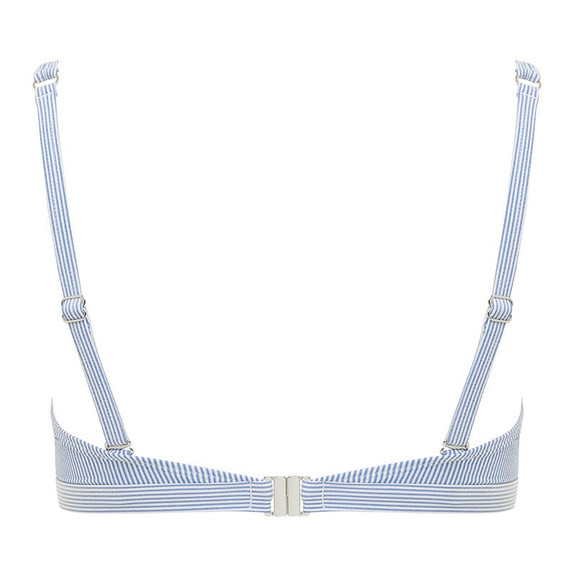 Annadiva Swim French Souvenir Plunge Bikini Oberteil Blue