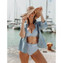 Annadiva Swim French Souvenir Plunge Bikini Oberteil Blue