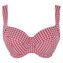 Panache Swim Gingham Full Cup Bikinitop Red Gingham