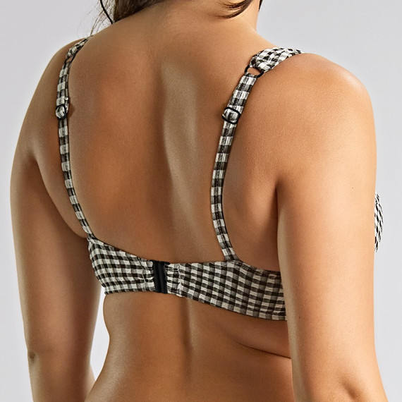 Panache Swim Gingham Full Cup Bikinitop Black Gingham