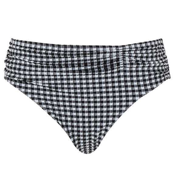 Panache Swim Gingham Hoog Bikinibroekje Black Gingham