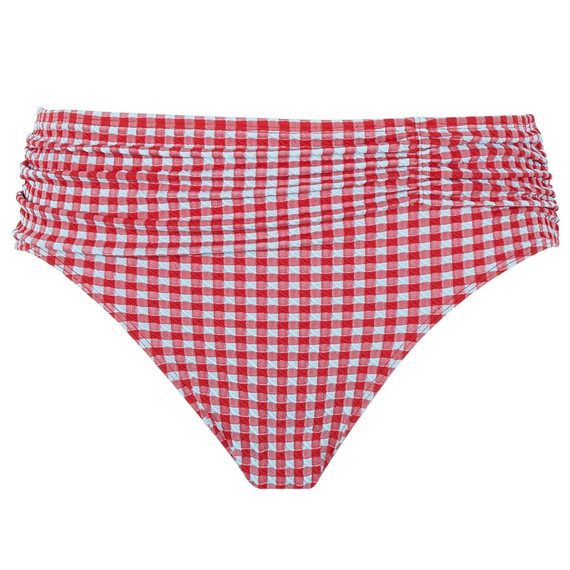 Panache Swim Gingham Hoog Bikinibroekje Red Gingham