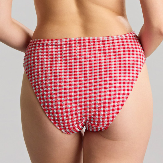 Panache Swim Gingham Hoog Bikinibroekje Red Gingham