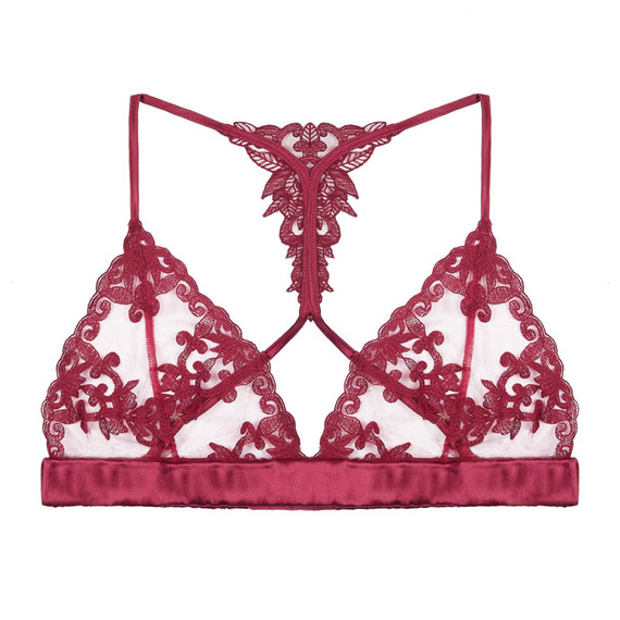 Fleur Of England Gisele Bralette Cranberry