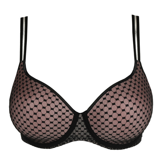 PrimaDonna Twist Glass Beach Hartvorm BH Zwart