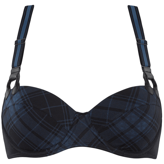Marlies Dekkers Gloria Balconette BH Black & Isignia Blue
