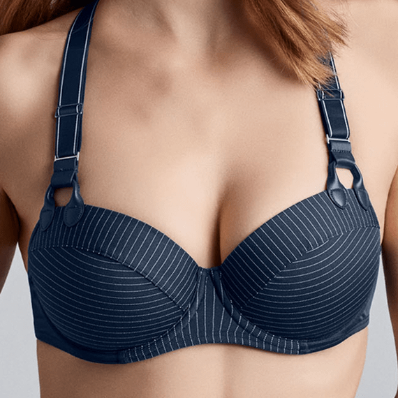 Marlies Dekkers Gloria Balconette BH Pinstripe dark blue