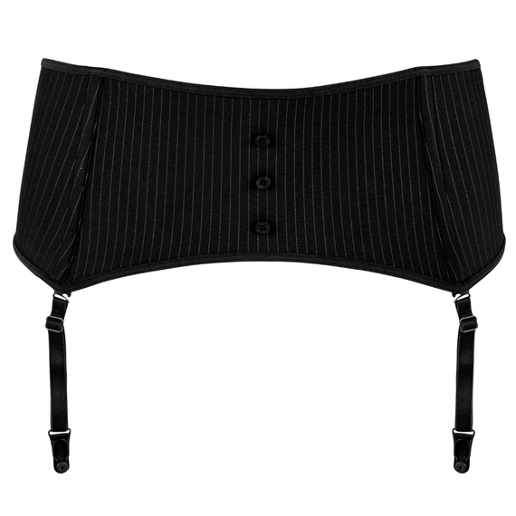 Marlies Dekkers Gloria Jarretels Pinstripe Black