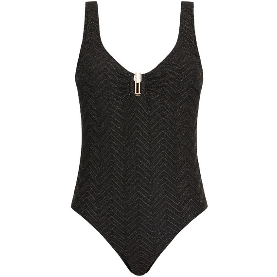 Aubade Bademode Golden Horizon Badeanzug mit Bügel Black