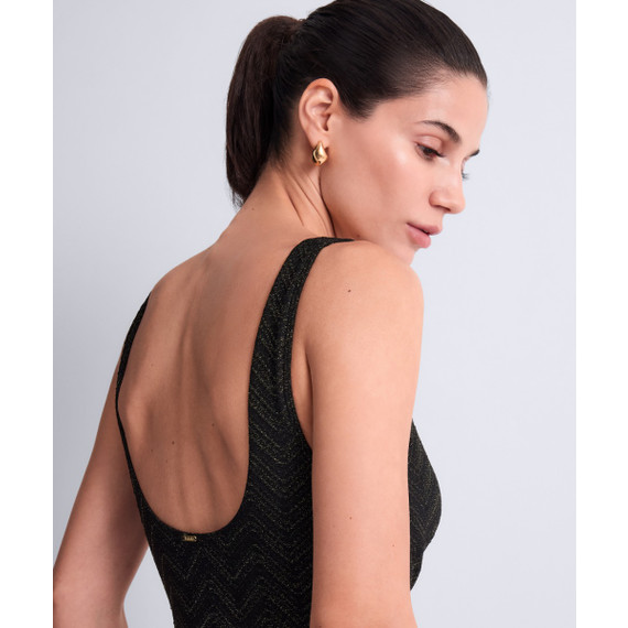 Aubade Bademode Golden Horizon Badeanzug mit Bügel Black