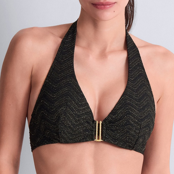 Golden Horizon Halter Bikinitop