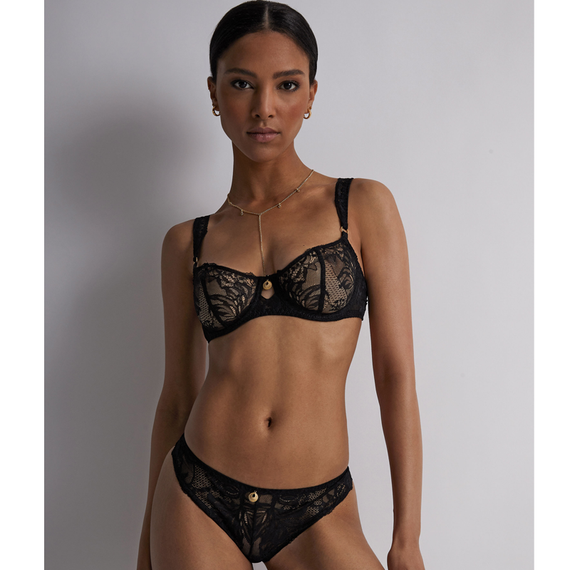 Aubade Gold Pleasure Half Cup BH Black Light