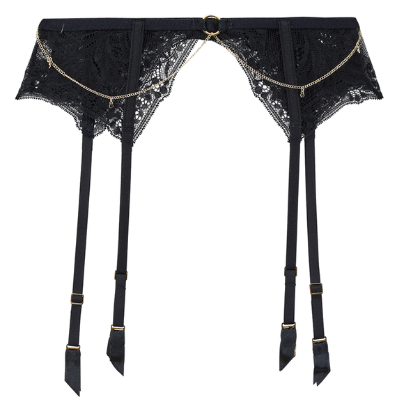 Aubade Gold Pleasure Jarretels Black Light 