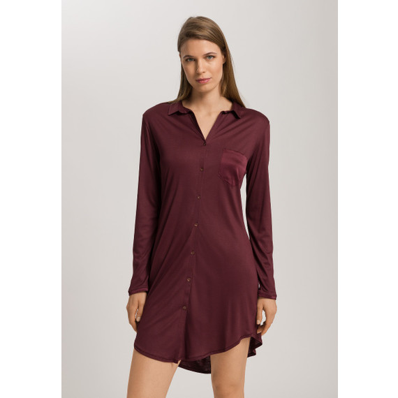 Hanro Grand Central Nachthemd Vivid Brown