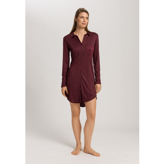 Hanro Grand Central Nachthemd Vivid Brown