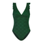 Beachlife Green Embroidery Badpak Groen