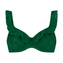 Beachlife Green Embroidery Beugel Bikintop Groen