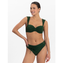 Beachlife Green Embroidery Hoog Bikinibroekje Groen