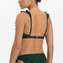 Beachlife Green Embroidery Plunge Bikinitop Groen