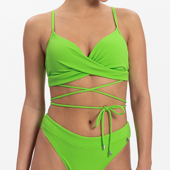 Beachlife Green Flash Twist Bikinitop 