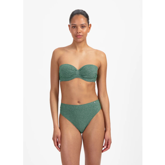 Beachlife Green Glitter High Waist Bikinibroekje