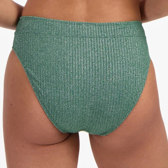 Beachlife Green Glitter High Waist Bikinibroekje