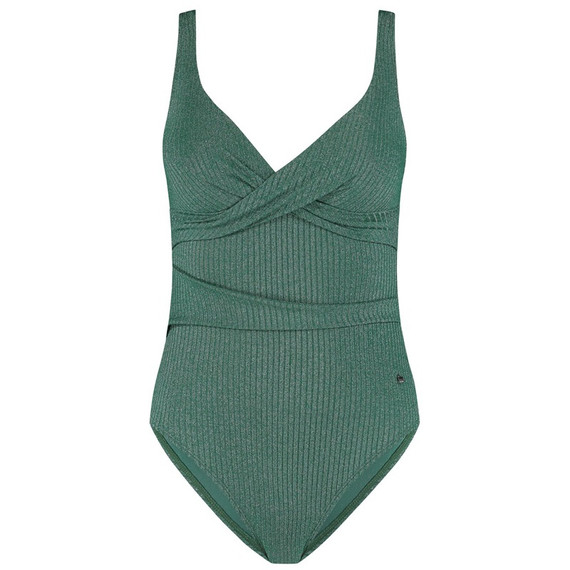 Beachlife Green Glitter Overslag Badpak