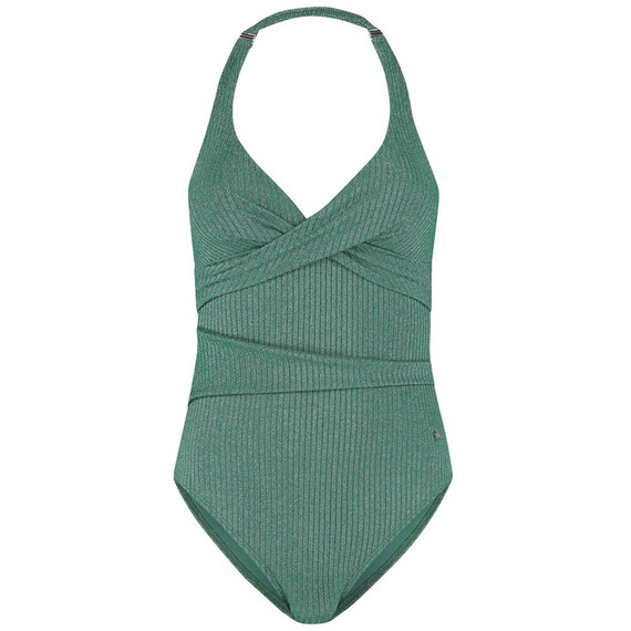 Beachlife Green Glitter Overslag Badpak