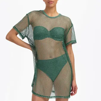 Green Glitter Strandjurk