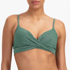 Green Glitter Twist Bikinitop