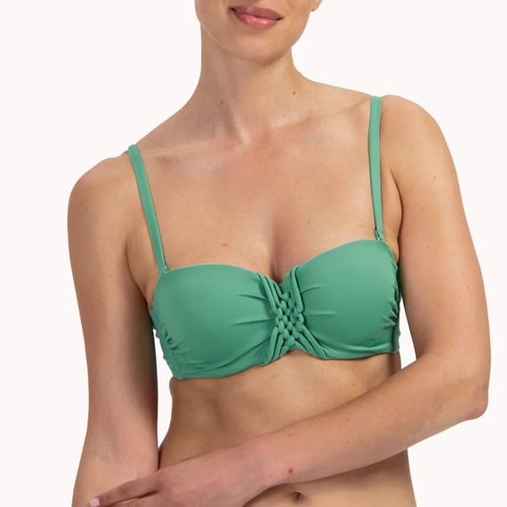 Cyell Green Oasis Bandeau Bikinitop Green Oasis