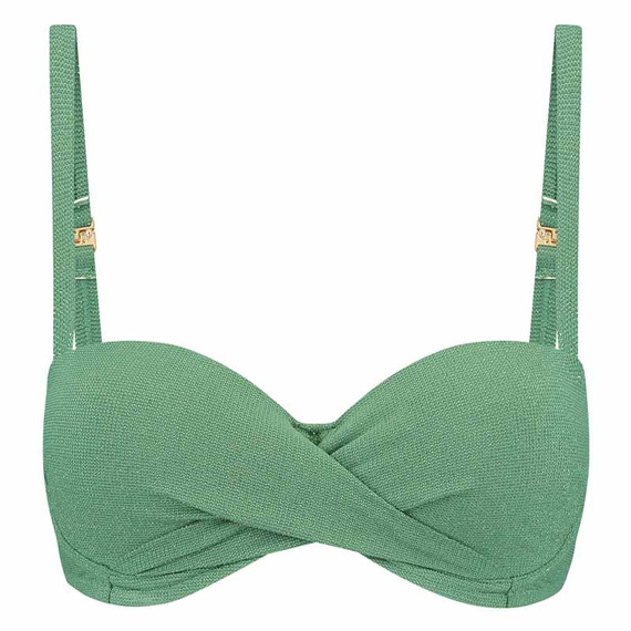 Green Shimmer Bandeau Bikinitop