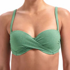 Green Shimmer Bandeau Bikinitop