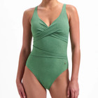 Green Shimmer Overslag Badpak
