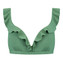 Beachlife Green Shimmer Plunge Bikinitop