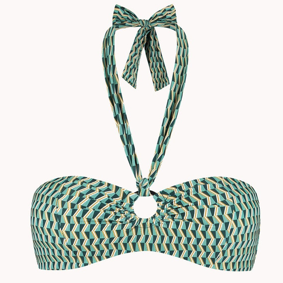 Cyell Groovy Graphic Bandeau Bikinitop