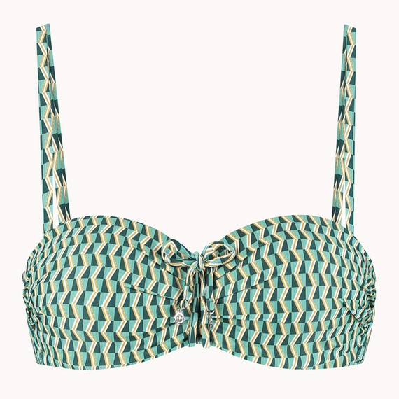 Cyell Groovy Graphic Bandeau Bikinitop