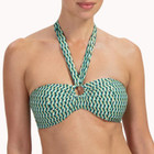 Groovy Graphic Bandeau Bikinitop met Ring