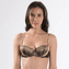 Aubade Femme Glamour Half Cup BH Or Noir