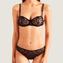 Aubade Au Bal de Flore Half Cup BH Noir