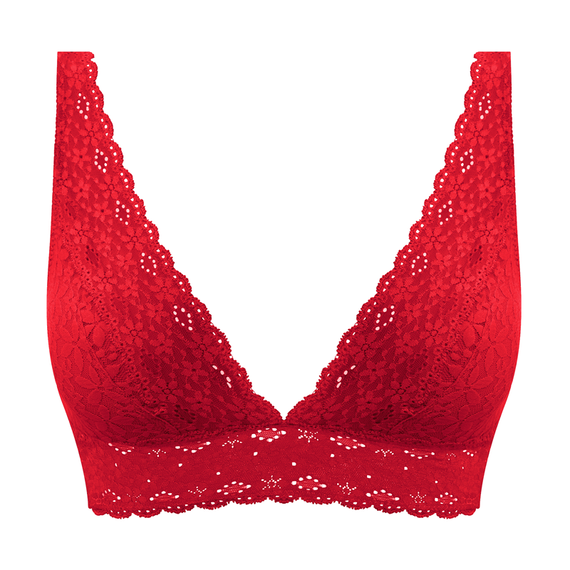 Wacoal Halo Lace Bralette Barbados Cherry