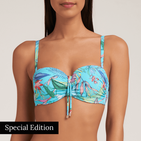 Cyell Aqua Bandeau Bikinitop Turquoise
