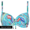 Cyell Aqua Voorgevormde Bikinitop Turquoise