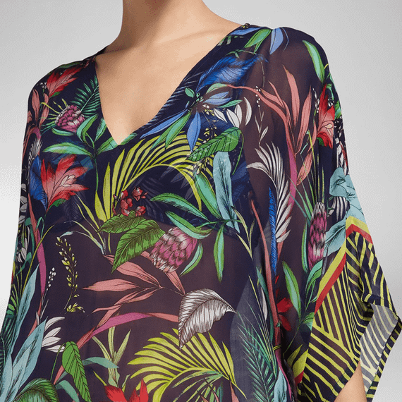 Cyell Hamptons Tuniek Blauw Tropical