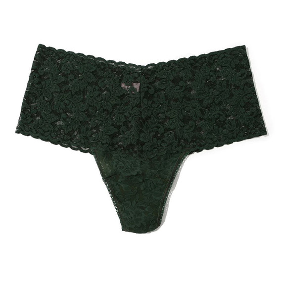 Hanky Panky High Rise String Vines Green