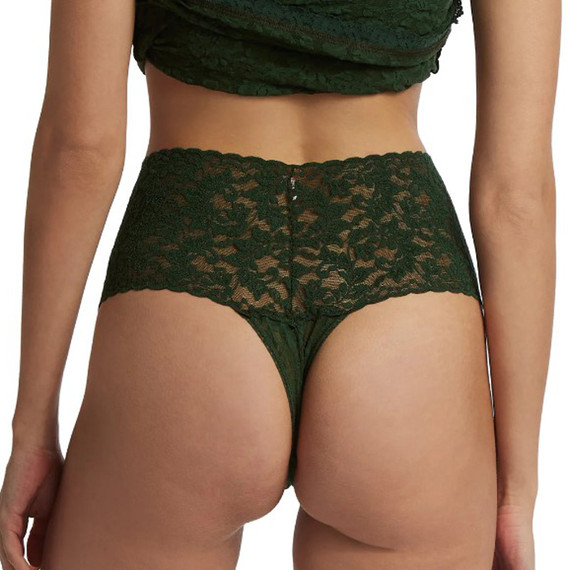 Hanky Panky High Rise String Vines Green