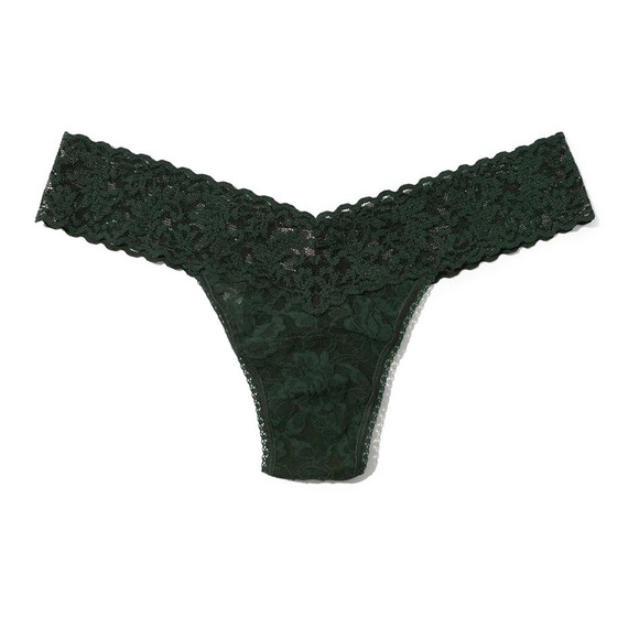Hanky Panky Low Rise String Vines Green