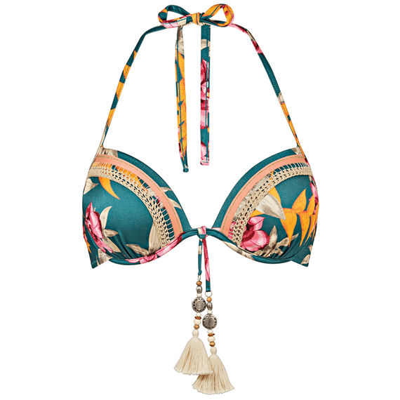 Hyper Vintage Voorgevormde Halter Bikinitop