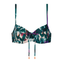 Cyell Ikat Teal Beugel Bikinitop 
